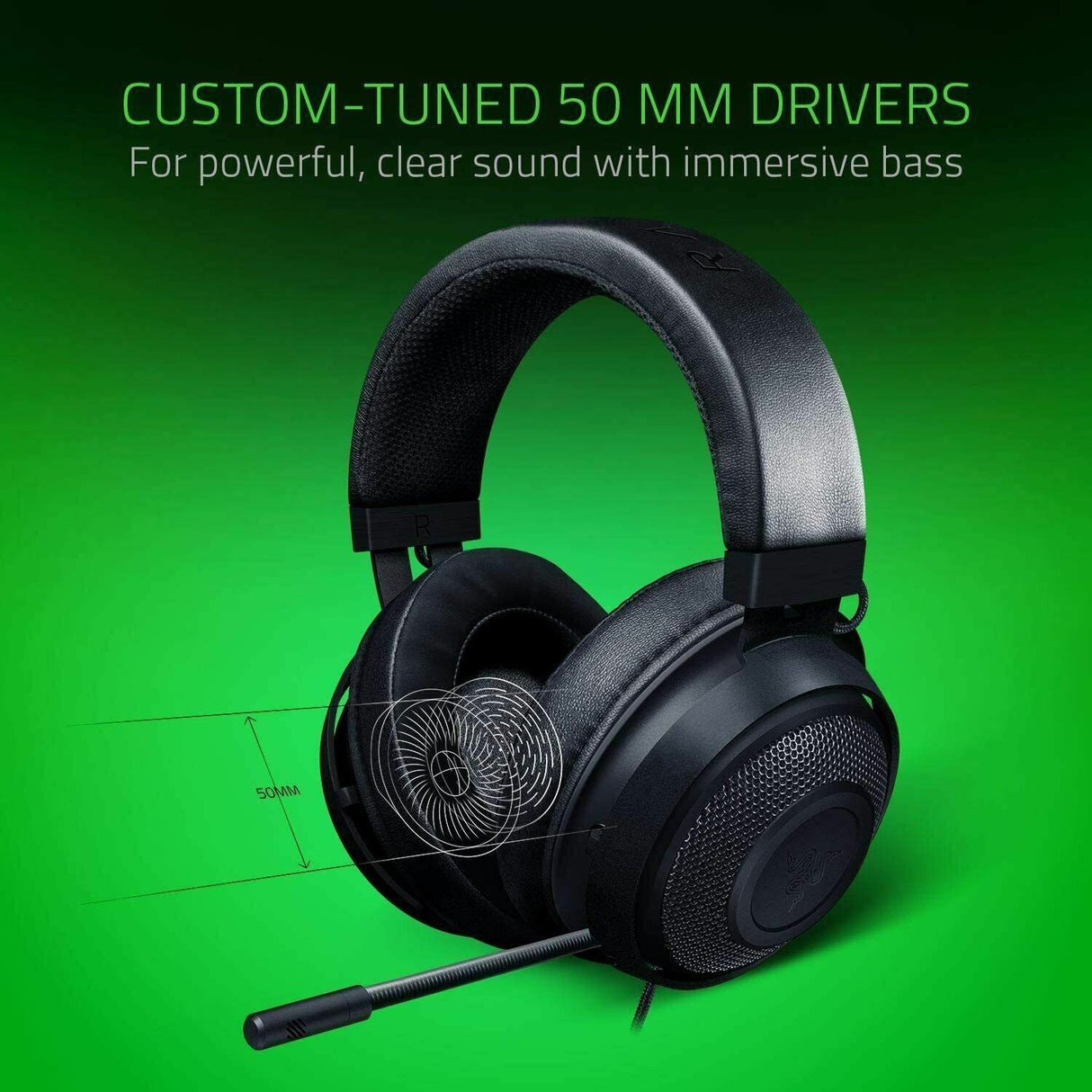 Căști de gaming Razer Kraken 2019, negre