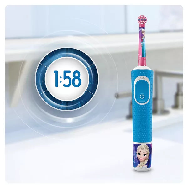 Periuță de dinți electrică pentru copii Oral-B Kids Frozen 241317, Albastră