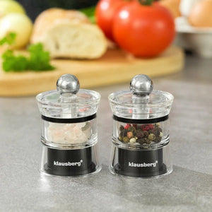 Râșnițe mecanice de sare și piper Klausberg kb 7432, 6,5x4,5 cm, mecanism ceramic
